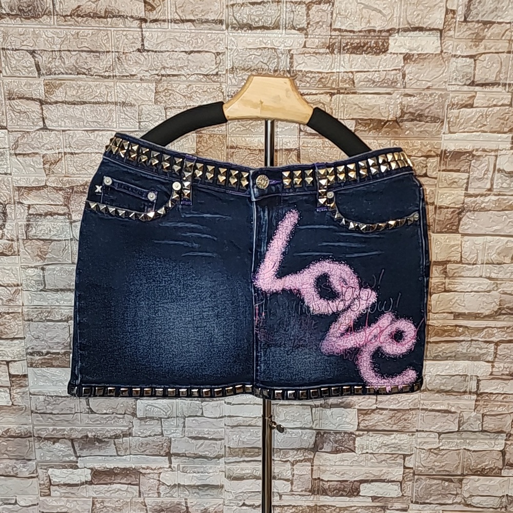 Express Jeans Short Denim Stretch Skirt